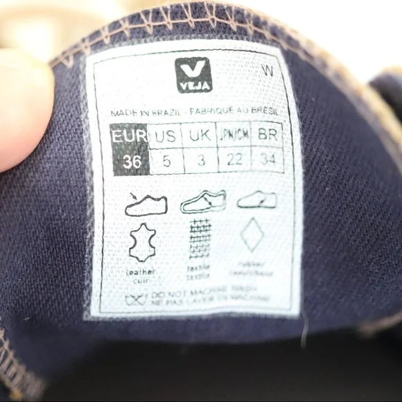 Veja Women's Sneakers in Tan and White - Picture 9 of 9